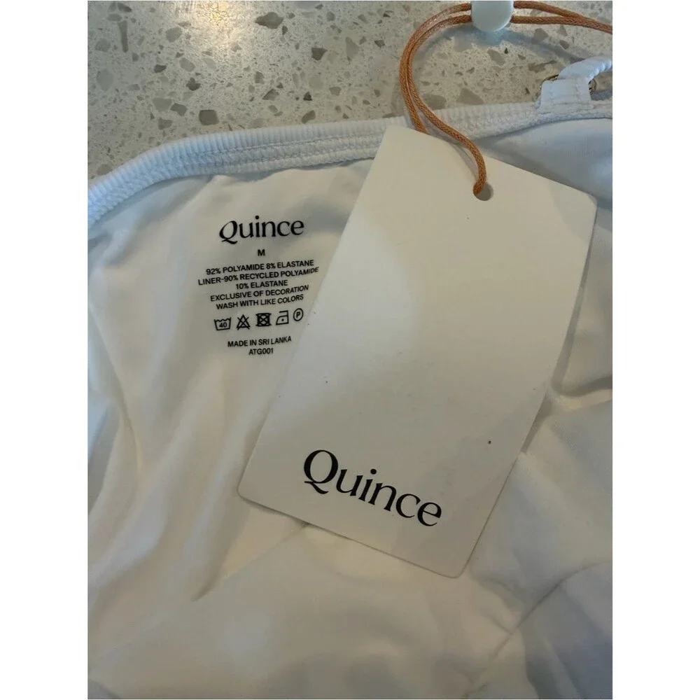 Quince white ribbed